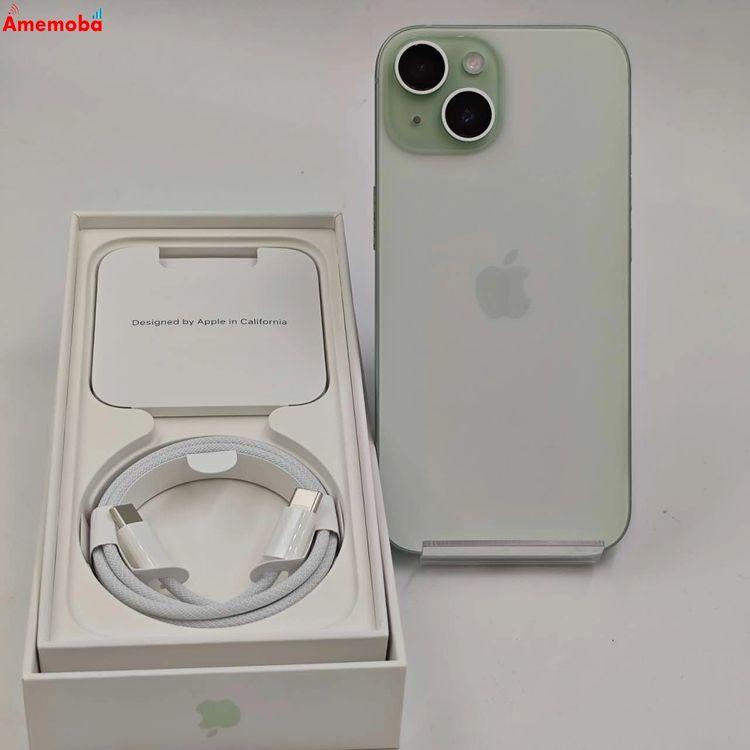 iPhone15 256GB グリーン MTMT3J/A Apple版SIMフリー 美品 中古