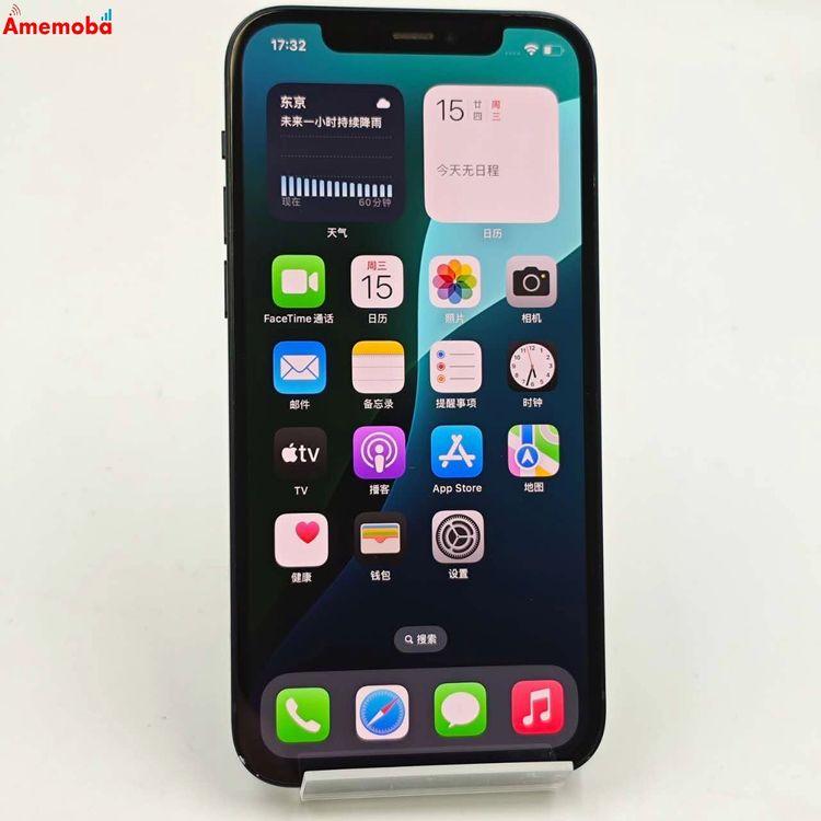 iPhone12 64GB ブラック MGHN3J/A docomo版SIMフリー 中古[28096065