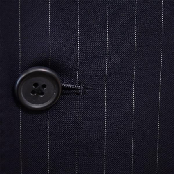 美品 ブルックスブラザーズ 伊製生地 2つボタン シングルスーツ S〜M AB3 ダークネイビー ストライプ ノータック 春夏物 4XK052 | BROOKS BROTHERS | 02