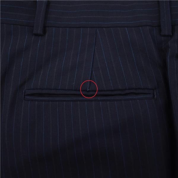 ブルックスブラザーズ 段返り 3つボタン シングルスーツ M A5 ダークネイビー ストライプ ノータック 19-04-2307-75-53 夏物 春夏 4XK083 | BROOKS BROTHERS | 04