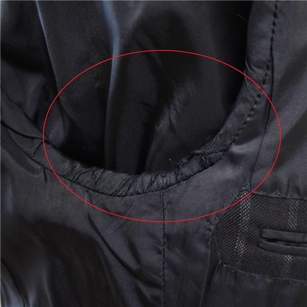 GUCCI 3つボタン シングルスーツ L YA8 ブラック ストライプ ノータック グッチ 284BFT 合物 春秋 4XL061 | GUCCI | 04