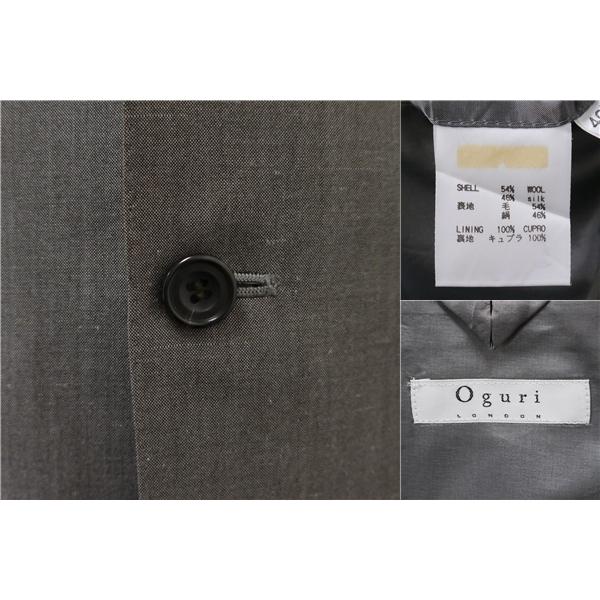 Oguri LONDON オグリロンドン 4つボタン シングルスーツ YA7 L ブラウンがかったグレー ノータック 春夏 C-AT1262 5NE025 | ブランド登録なし | 02