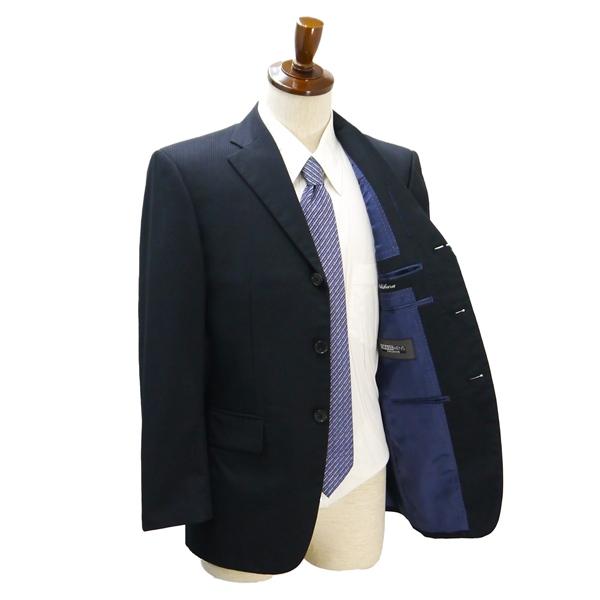 GRASS MEN'S EXCLUSIVE 3つボタン シングルスーツ Y4 S ダークグレー 暗灰色 ストライプ ワンタック 春夏 GM105-0004 5NF002 | GRASS MEN'S | 01