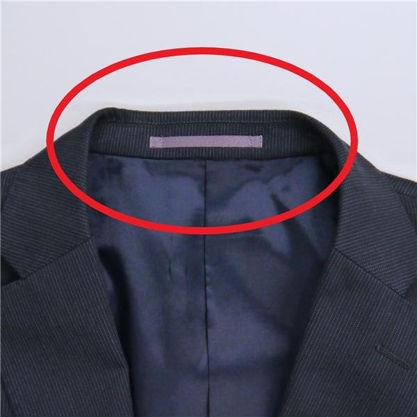 P.S.FA 2つボタン シングルスーツ 袖口4つボタン A6 M ダークネイビー ストライプ ノータック 春秋 合物 PU732921I-88 5NF049 | Perfect Suit FActory | 04