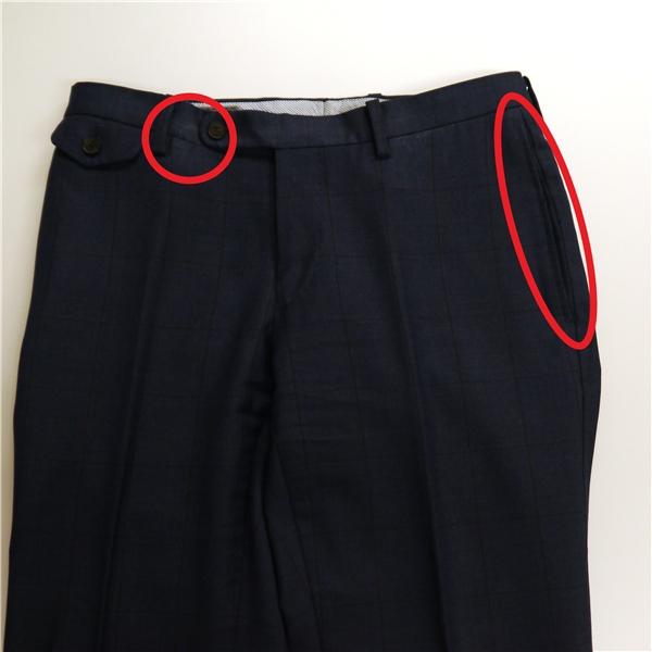 スーツカンパニー REDA 2つボタン シングルスーツ Y4 S ダークネイビー ウインドペン ノータック 本切羽 春秋冬 AET954 5NG090 | SUIT SQUARE | 03