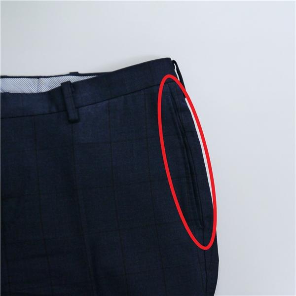 スーツカンパニー REDA 2つボタン シングルスーツ Y4 S ダークネイビー ウインドペン ノータック 本切羽 春秋冬 AET954 5NG090 | SUIT SQUARE | 05