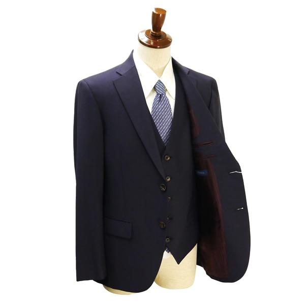 美品 DIFFERRENCE MARLANE 3ピース 2つボタン シングルスーツ A7 L 暗めのパープル 暗紫色 ノータック 春秋冬 5200003 5NH023 | ブランド登録なし | 01