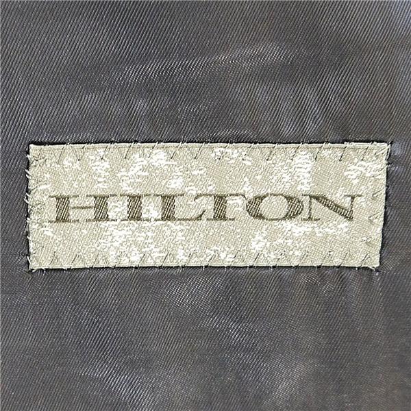 HILTON GUABELLO 2つボタン シングルスーツ A5 M ダークネイビー チェック ワンタック 本切羽 ストレッチ 春秋冬 A18V4202 5NH027 | HILTON | 04