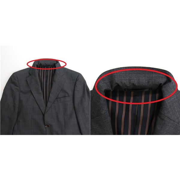 ONLY オンリー REDA 2パンツ 2つボタン シングルスーツ 袖口4つボタン Y7 L ダークグレー ノータック 本切羽 春秋冬 5NH038 | ONLY | 09