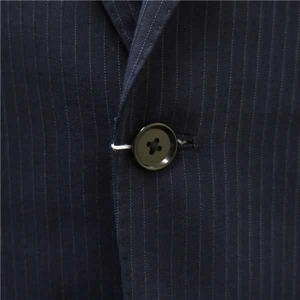 オリヒカ 2つボタン シングルスーツ 袖口4つボタン Y5 M ダークネイビー ストライプ ノータック ストレッチ 春夏 1527101 5NI008 | BURBERRY | 02