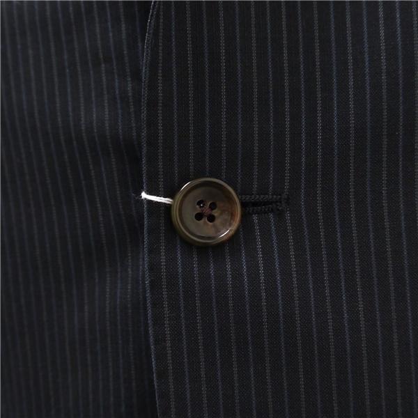 ダーバン 段返り 3つボタン シングルスーツ A5 M ダークネイビー 濃紺色 ストライプ ワンタック 春夏 D711241-38-030 5NI021 | D'URBAN | 02