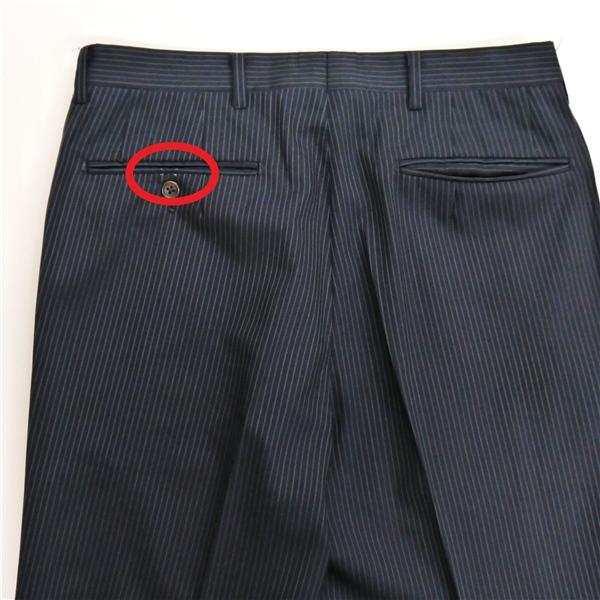 ダーバン 段返り 3つボタン シングルスーツ A5 M ダークネイビー 濃紺色 ストライプ ワンタック 春夏 D711241-38-030 5NI021 | D'URBAN | 05