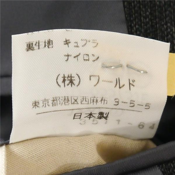 タケオキクチ 3つボタン シングルスーツ 袖口3つボタン AB8 XL ダークグレー 暗灰色 ストライプ ツータック 春秋冬 620 5NI027 | TAKEO KIKUCHI | 04