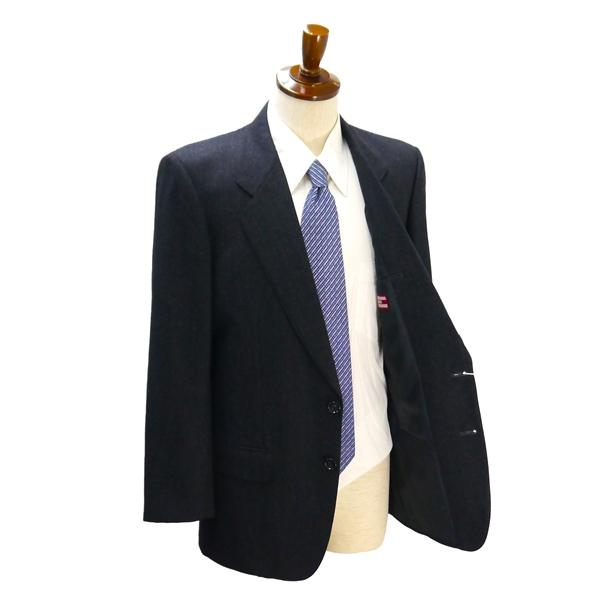 ダーバン 2つボタン シングルスーツ 袖口3つボタン A6 M ダークグレー シャドーストライプ ノータック 秋冬 D510350-98 5NI030 | D'URBAN | 01