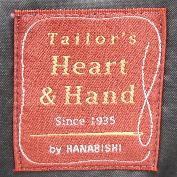 Tailor's Heart&Hand by HANABISHI 2つボタン シングルスーツ A4 S ダークグレー シャドーストライプ ワンタック 春夏 5NI051 | ブランド登録なし | 05