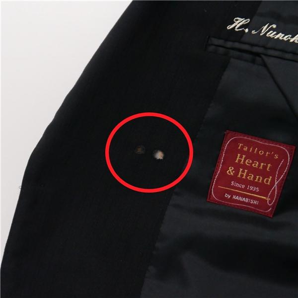 Tailor's Heart&Hand by HANABISHI 2つボタン シングルスーツ A4 S ダークグレー シャドーストライプ ワンタック 春夏 5NI051 | ブランド登録なし | 07