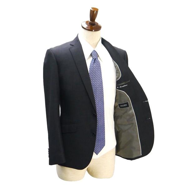 NOWCOMING 2つボタン シングルスーツ 袖口4つボタン Y4 S ダークグレー ノータック 本切羽 細身 春秋 合物 1104811-C 5NJ006 | ブランド登録なし | 01