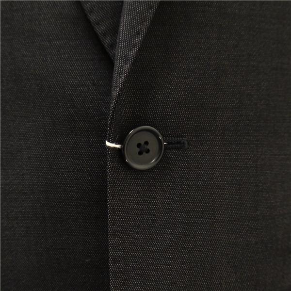 NOWCOMING 2つボタン シングルスーツ 袖口4つボタン Y4 S ダークグレー ノータック 本切羽 細身 春秋 合物 1104811-C 5NJ006 | ブランド登録なし | 02