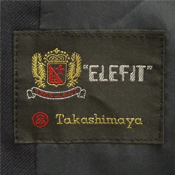 ELEFIT 4つボタン ダブルスーツ 袖口3つボタン BB3 S ダークネイビー シャドーストライプ ワンタック 春秋冬 91022-20634 5NJ012 | ブランド登録なし | 04