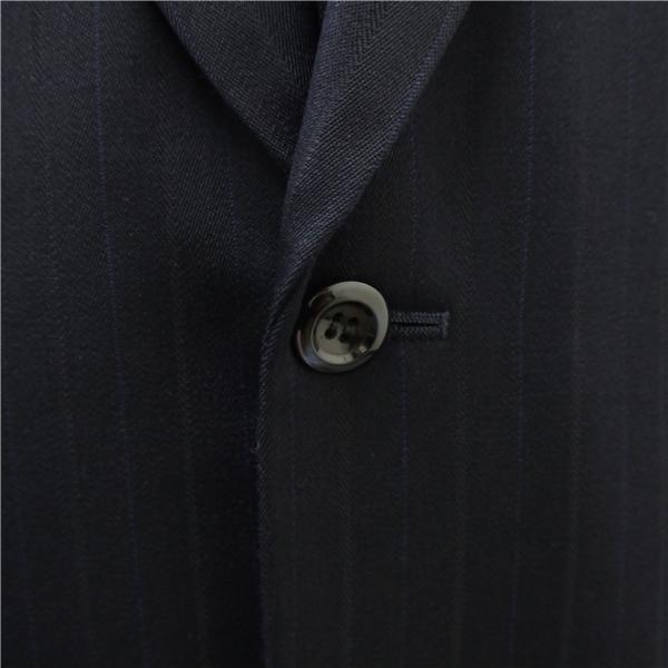 DAIDOH 3ピース 2つボタン シングルスーツ 袖口3つボタン A4 S ダークネイビー ストライプ ワンタック 春秋冬 21350901 5NJ021 | ブランド登録なし | 02