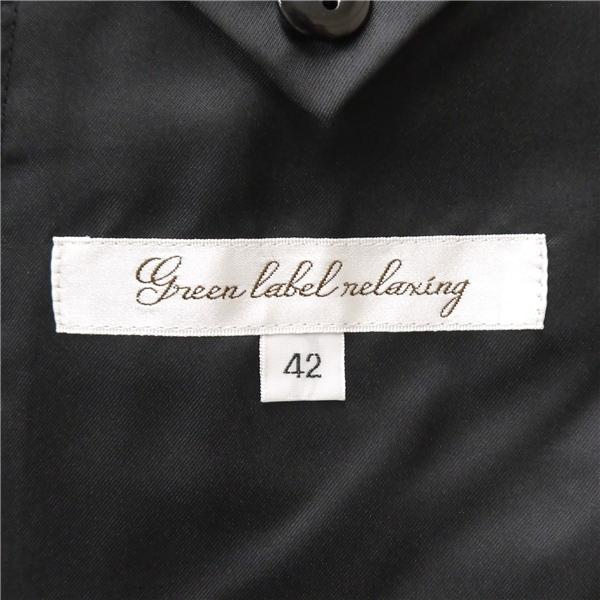 green label reraxing 2つボタン シングルスーツ 袖口3つボタン Y4 S ダークグレー ノータック 春秋 合物 3121-110-1085 5NJ022 | green label relaxing | 04