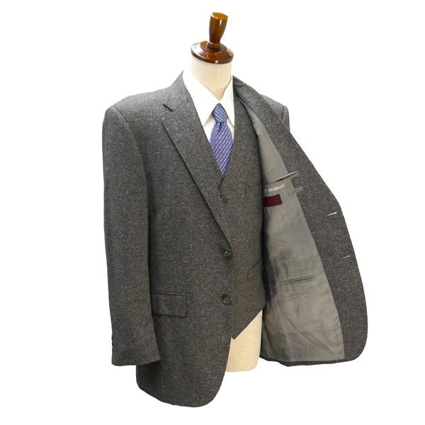 ダーバン 3ピース 2つボタン シングルスーツ 袖口3つボタン AB6 L ブラウン系 茶色系 ツータック 春秋冬 D216049-94-003 5NJ024 | D'URBAN | 01