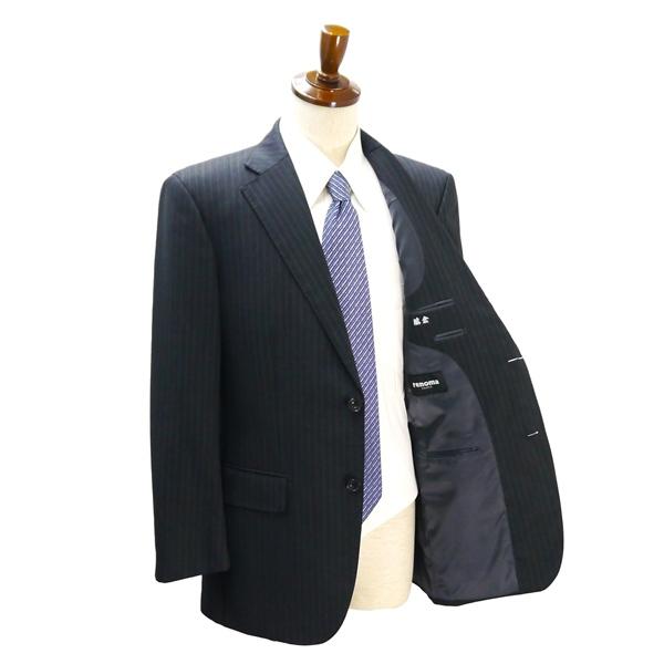 renoma 2パンツ 2つボタン シングルスーツ A6 M ダークグレー 暗灰色 ストライプ ワンタック 春秋冬 492208-703-11-36 5NJ042 | ブランド登録なし | 01