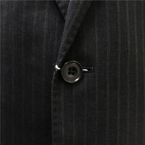 renoma 2パンツ 2つボタン シングルスーツ A6 M ダークグレー 暗灰色 ストライプ ワンタック 春秋冬 492208-703-11-36 5NJ042 | ブランド登録なし | 02