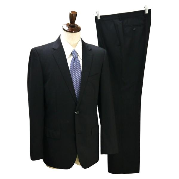 MAJI 2つボタン シングルスーツ 袖口4つボタン A7 L ダークグレー シャドーストライプ ノータック 春夏 M1013170-0 5NJ063 | ブランド登録なし