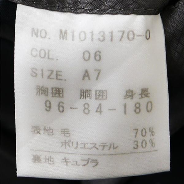 MAJI 2つボタン シングルスーツ 袖口4つボタン A7 L ダークグレー シャドーストライプ ノータック 春夏 M1013170-0 5NJ063 | ブランド登録なし | 03