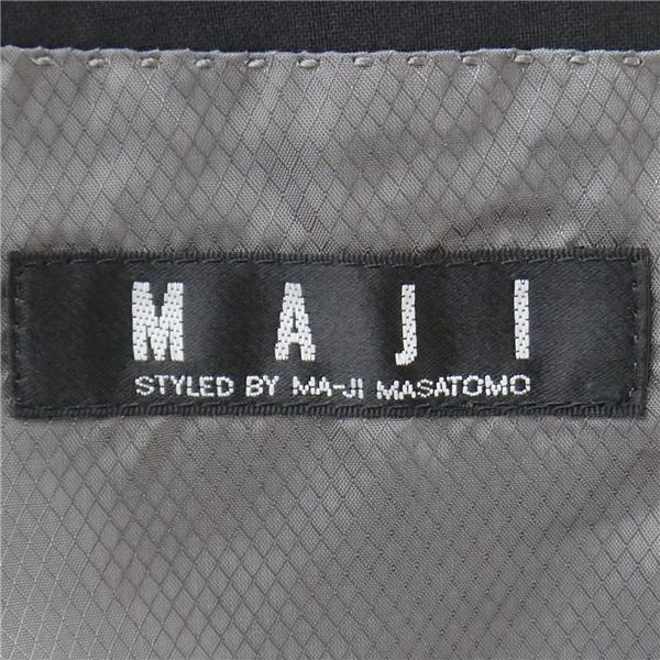 MAJI 2つボタン シングルスーツ 袖口4つボタン A7 L ダークグレー シャドーストライプ ノータック 春夏 M1013170-0 5NJ063 | ブランド登録なし | 04