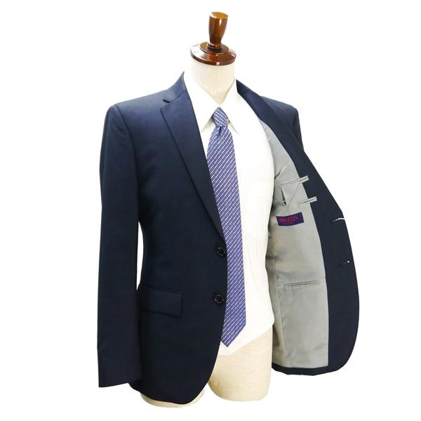 吉田スーツ ARISTON 2つボタン シングルスーツ 袖口4つボタン A7 L ダークネイビー ノータック 春秋 合物 47520-1219 5NL001 | ブランド登録なし | 01