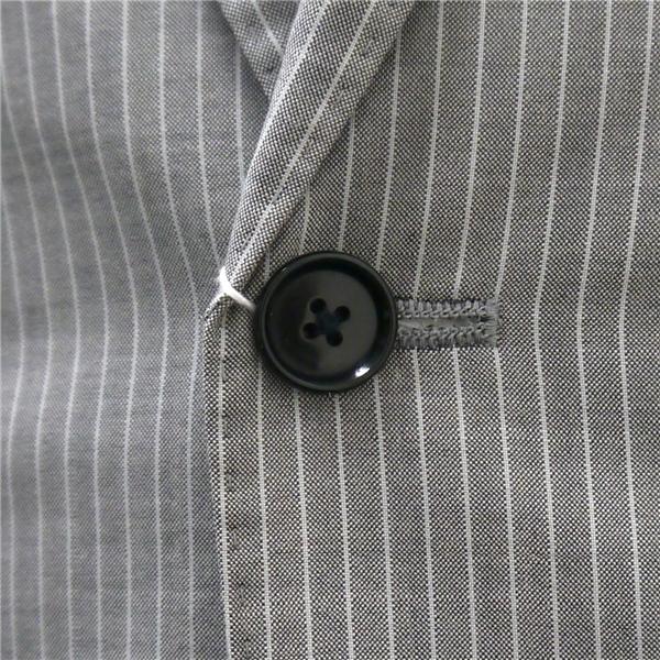 オリヒカ 2つボタン シングルスーツ Y4 S 明るめのグレー 明灰色 ストライプ ノータック ストレッチ 細身 春夏 L28A-343 5NL004 | BURBERRY | 02