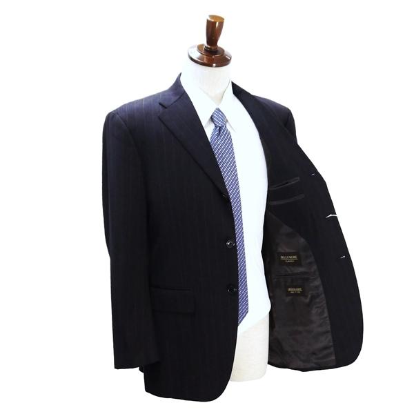 BELLUMORE Oreste Boggio Casero 段返り 3つボタン シングルスーツ A6 M ダークグレー ストライプ ワンタック 春秋冬 4552300 5NL014 | BELLUMORE | 01