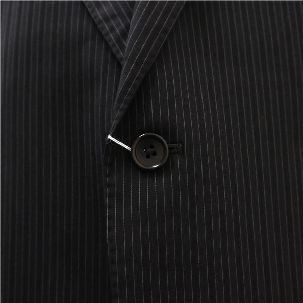 JEAN RENO 2つボタン シングルスーツ 袖口4つボタン AB5 M ダークグレー 暗灰色 ストライプ ワンタック 春秋冬 1WJR112N 5NL018 | ブランド登録なし | 02