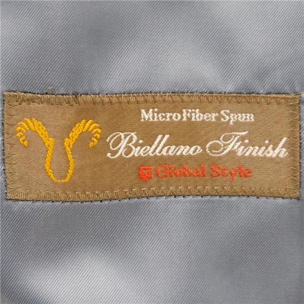 GINZA Global Style Biellano Finish 2つボタン シングルスーツ AB4 M ダークグレー ノータック 本切羽 春秋 合物 A7-4516 5NL021 | ブランド登録なし | 05