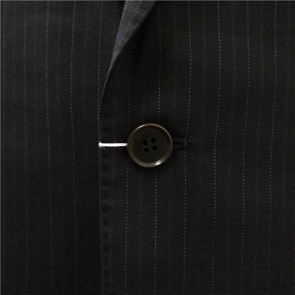 ニューヨーカー 2つボタン シングルスーツ AB6 L ブラウンがかったダークグレー ストライプ ノータック 春秋冬 11-07-9117 5NL023 | NEWYORKER | 02