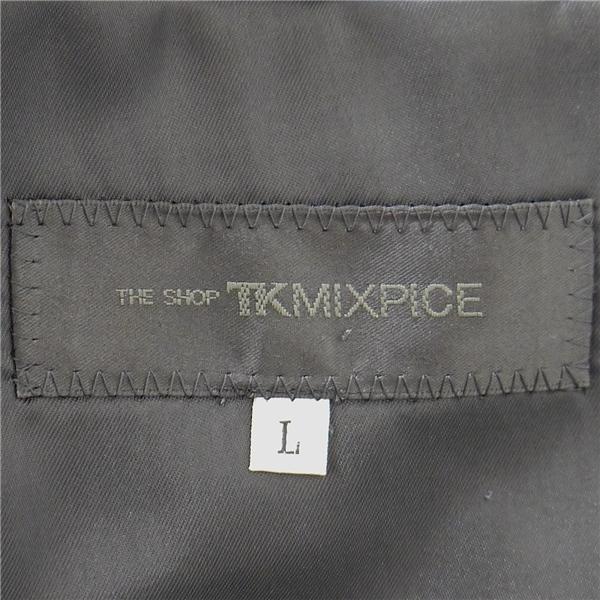 THE SHOP TK Shiny Wool 2つボタン シングルスーツ Y8 XL 光沢のあるダークグレー 暗灰色 ノータック 春秋 合物 620 5NL026 | ブランド登録なし | 04