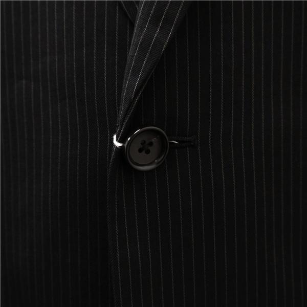 コムサイズム 2つボタン シングルスーツ 袖口4つボタン YA8 XL ダークグレー ストライプ ノータック 春秋冬 47-01SD02 5NL027 | COMME CA ISM | 02