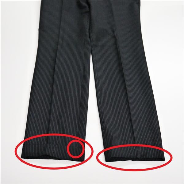 コムサイズム 2つボタン シングルスーツ 袖口4つボタン YA8 XL ダークグレー ストライプ ノータック 春秋冬 47-01SD02 5NL027 | COMME CA ISM | 05