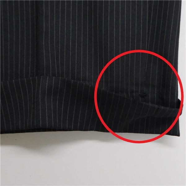 コムサイズム 2つボタン シングルスーツ 袖口4つボタン YA8 XL ダークグレー ストライプ ノータック 春秋冬 47-01SD02 5NL027 | COMME CA ISM | 06