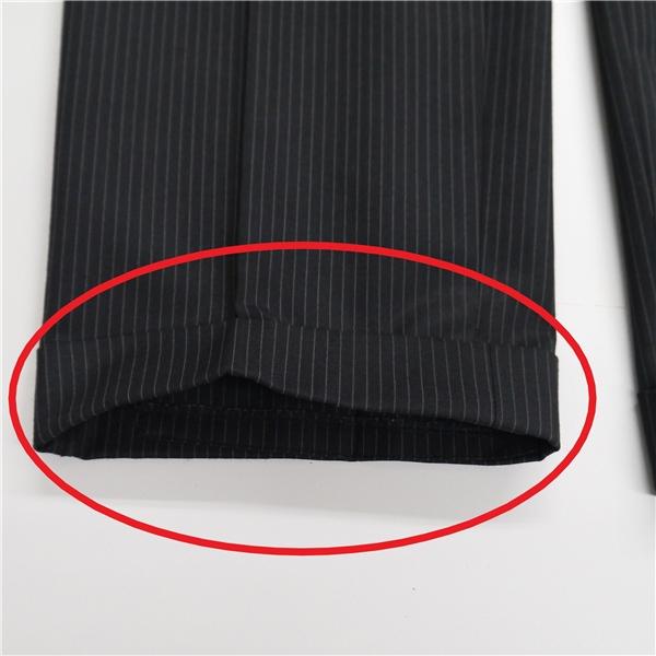 コムサイズム 2つボタン シングルスーツ 袖口4つボタン YA8 XL ダークグレー ストライプ ノータック 春秋冬 47-01SD02 5NL027 | COMME CA ISM | 07