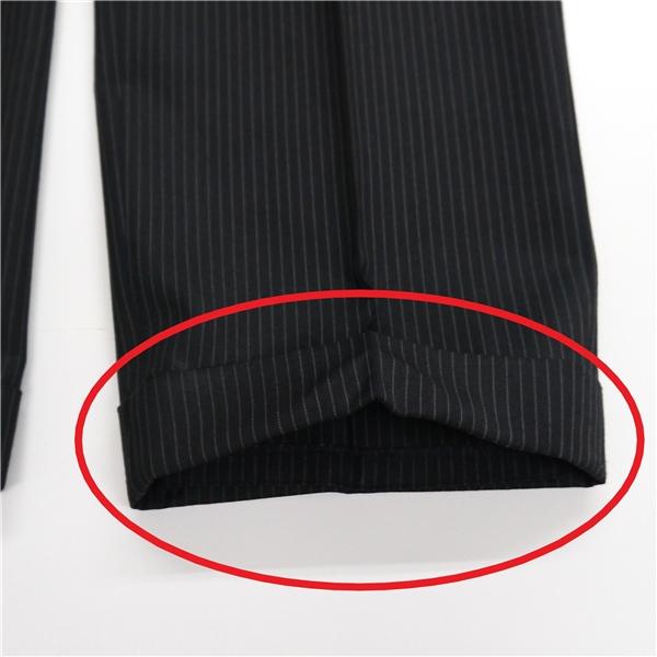 コムサイズム 2つボタン シングルスーツ 袖口4つボタン YA8 XL ダークグレー ストライプ ノータック 春秋冬 47-01SD02 5NL027 | COMME CA ISM | 08