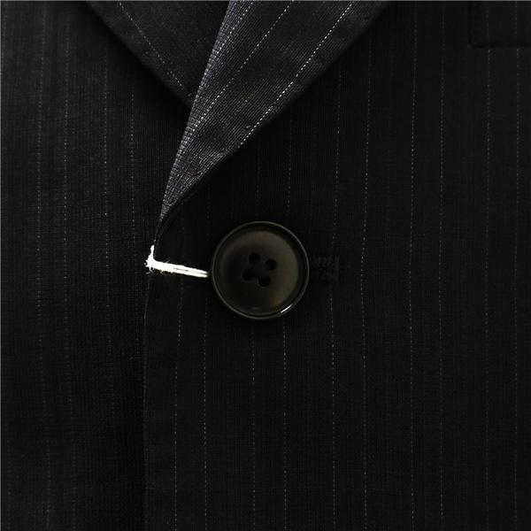 Savile Row セヴィルロウ DORMEUIL 3つボタン シングルスーツ A6 M ダークグレー ストライプ アジャスター 春夏 61T08 5NL030 | ブランド登録なし | 02