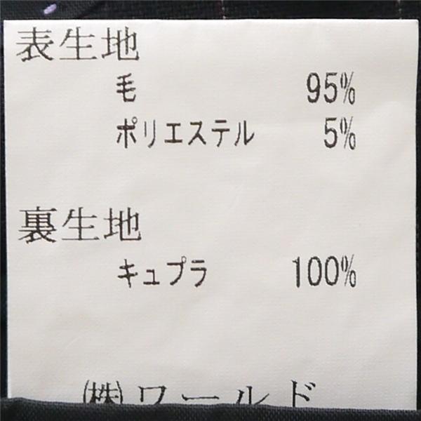タケオキクチ 2つボタン シングルスーツ 袖口4つボタン Y7 L ダークグレー 暗灰色 ストライプ ワンタック 春秋 合物 7328 5NL032 | TAKEO KIKUCHI | 03