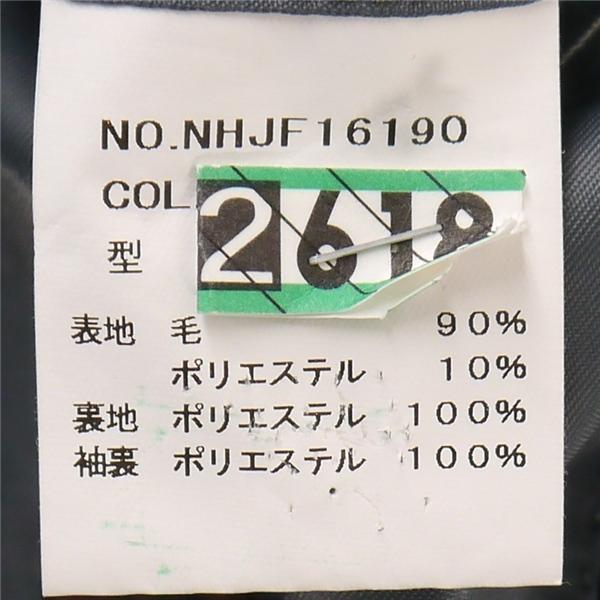 Le Chic EXTRAFINE WOOL 2つボタン シングルスーツ Y5 M ダークネイビー 濃紺色 ストライプ ノータック 春秋冬 NHJF16190 5NL039 | ブランド登録なし | 03