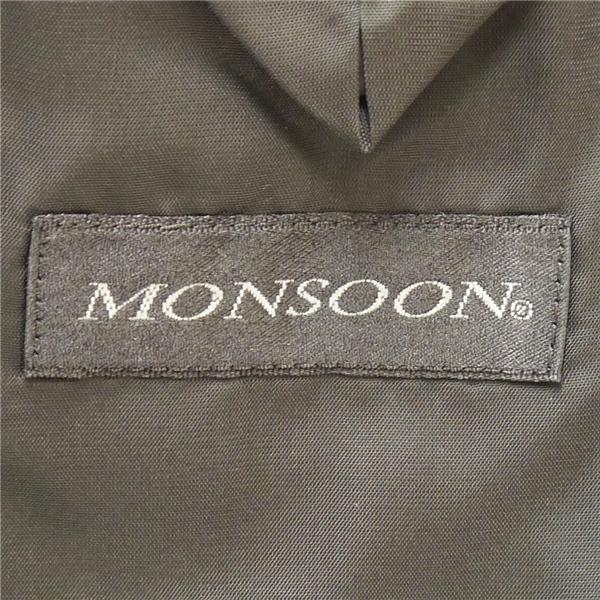 ダーバン MONSOON 2つボタン シングルスーツ 袖口4つボタン A4 S ダークネイビー ストライプ ノータック 春夏 711355 5NL057 | D'URBAN | 04