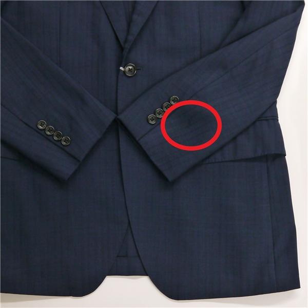 ダーバン MONSOON 2つボタン シングルスーツ 袖口4つボタン A4 S ダークネイビー ストライプ ノータック 春夏 711355 5NL057 | D'URBAN | 05