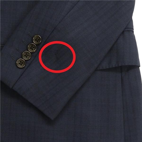 ダーバン MONSOON 2つボタン シングルスーツ 袖口4つボタン A4 S ダークネイビー ストライプ ノータック 春夏 711355 5NL057 | D'URBAN | 06