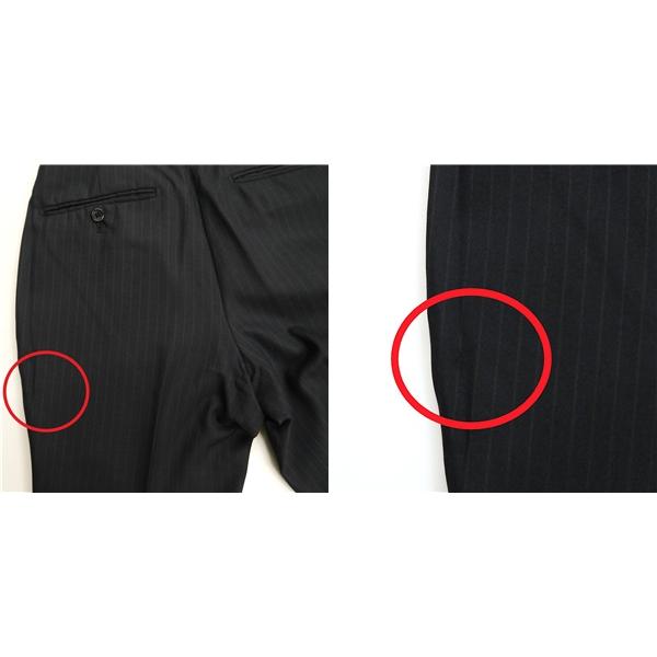 ダーバン r.a.s.o. 2つボタン シングルスーツ 袖口4つボタン A4 S ダークネイビー ストライプ ノータック 春秋冬 702617 5NL058 | D'URBAN | 06